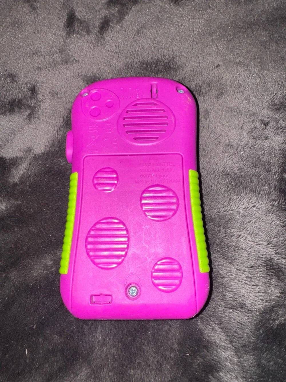Mattel Hey Barney Phone Toy Pink Green Interactive Buttons